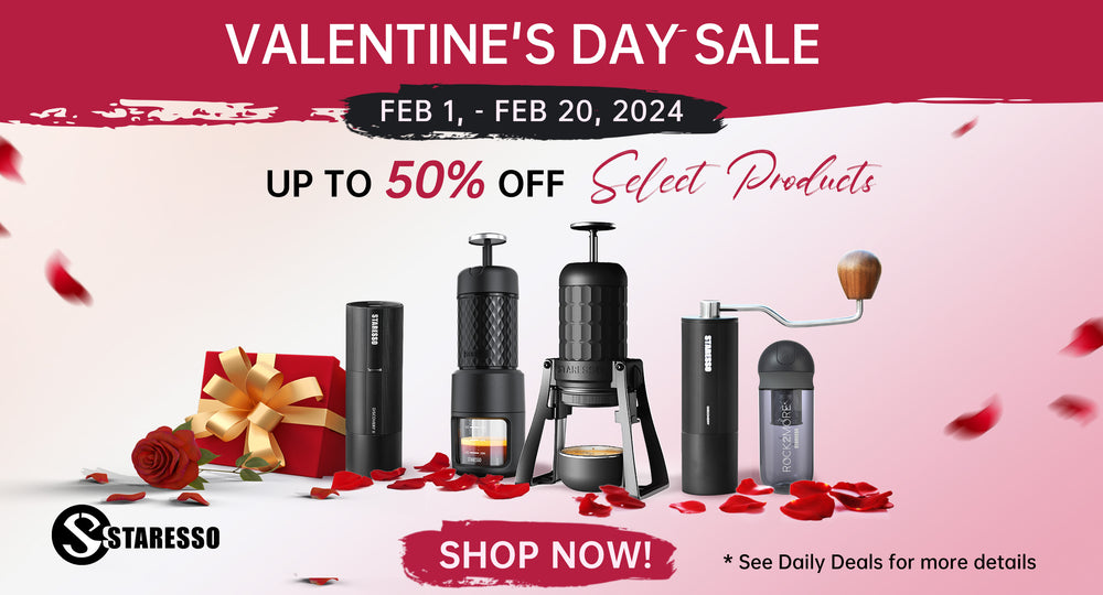 Brew Your Love Story: Elevate Valentine's Day with STARESSO Portable Espresso Machines!