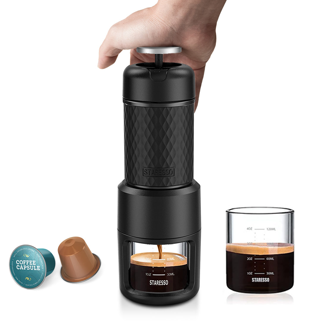 STARESSO Classic Portable Espresso Maker Portable Coffee Maker Portable Espresso Machine Small Travel Coffee Machine Perfect for Travel Camping