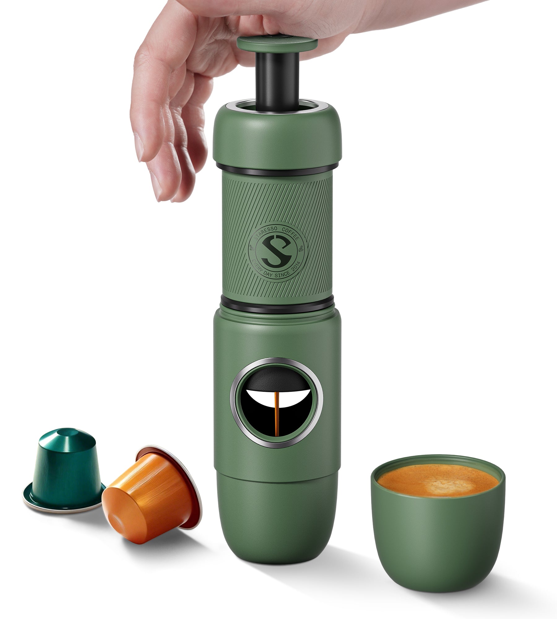 STARESSO Travel Mini Portable Espresso Machine, Portable Coffee