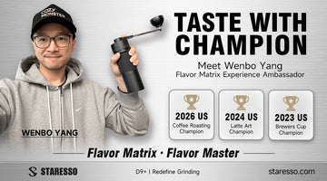 Kick Off the Flavor Matrix Tasting Event with Wenbo Yang, the U.S. Triple Coffee Champion