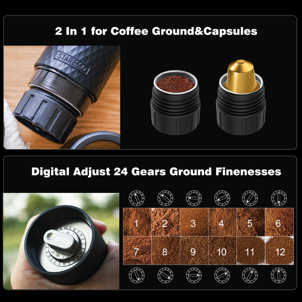 Pod-Friendly Mobile Coffee Makers : Staresso portable espresso maker