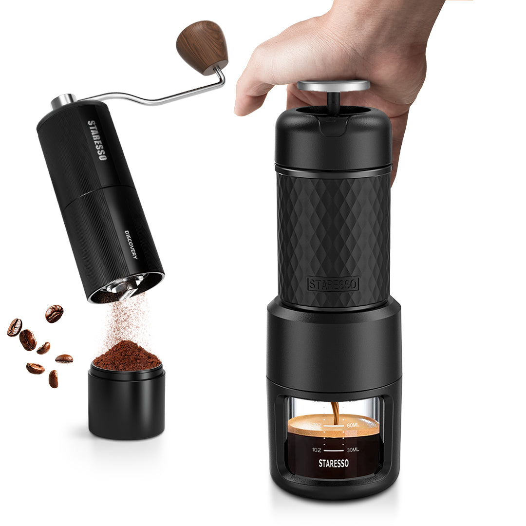 STARESSO Classic Portable Espresso Maker Portable Coffee Maker Portable Espresso Machine Small Travel Coffee Machine Perfect for Travel Camping