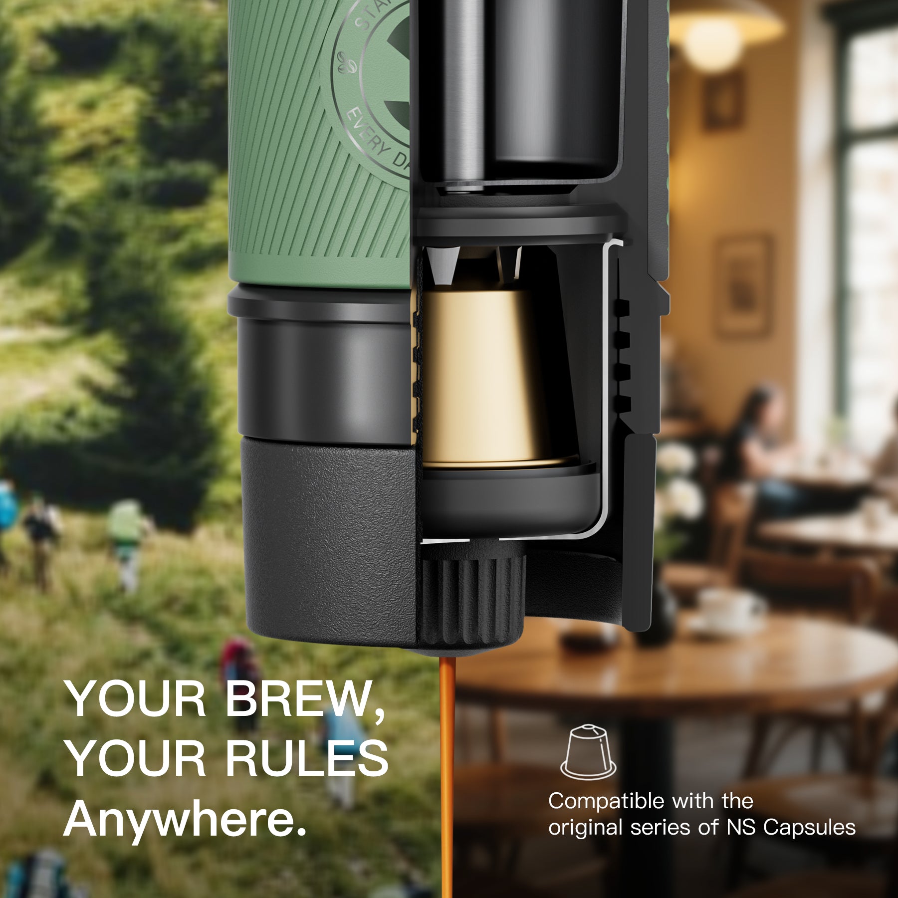 STARESSO Tragbare Espressomaschine für unterwegs – Mini