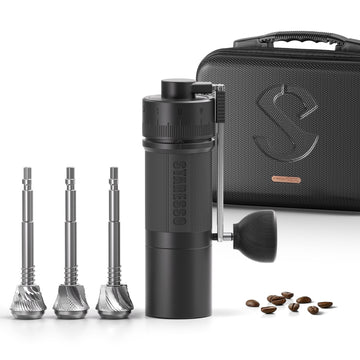 STARESSO D9+ Flavor Matrix, Manual Coffee Grinder Set with 3 Burrs