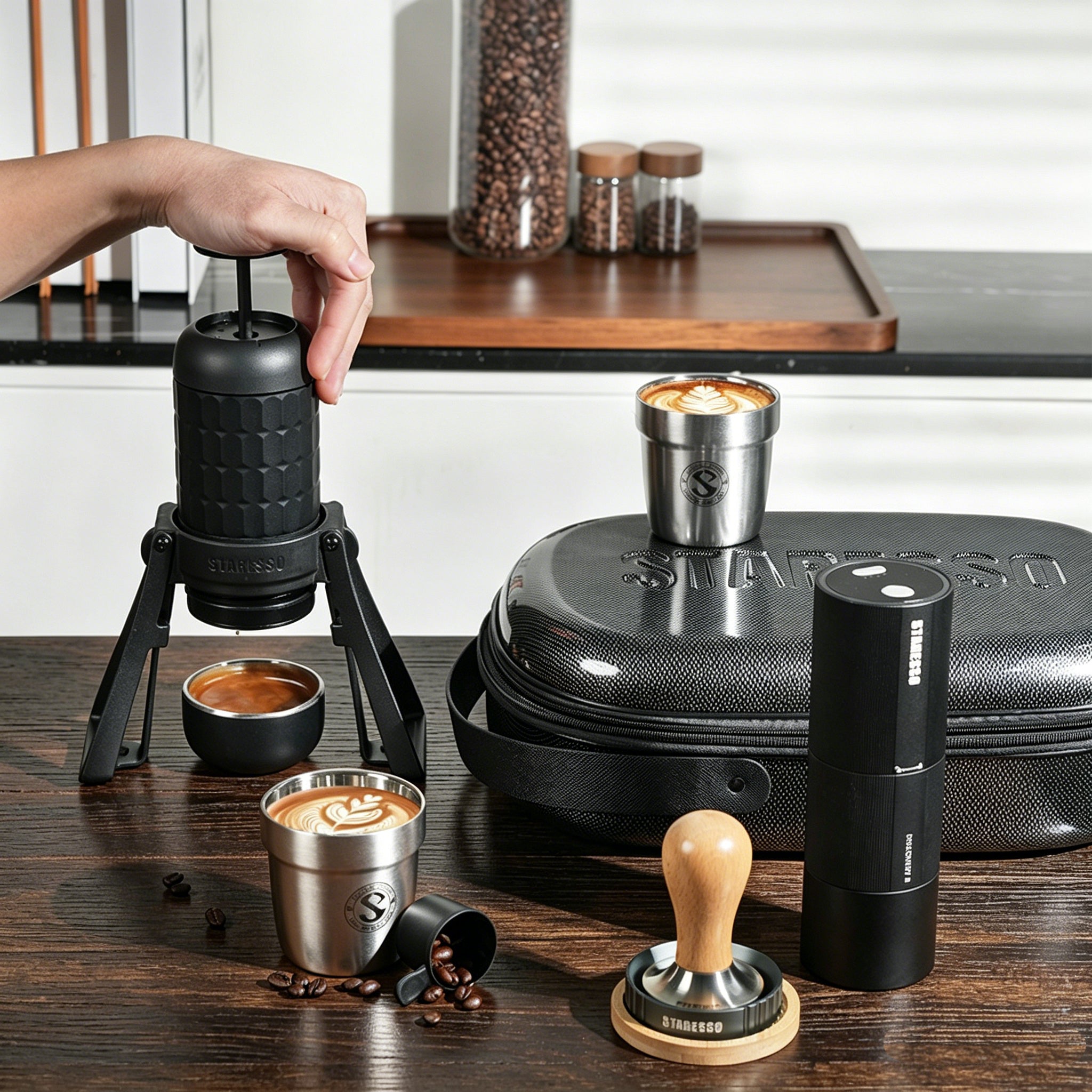 STARESSO - Portable Coffee Maker - Manual Espresso Machine