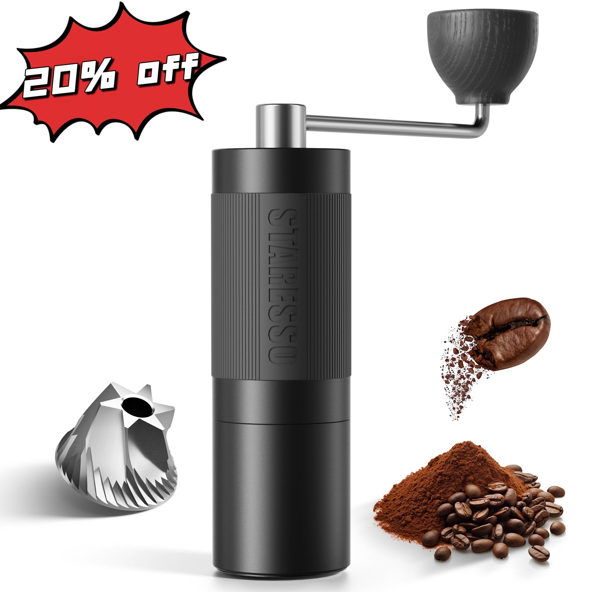 STARESSO Manuelle Kaffeemühle | Discovery I - D6 Plus